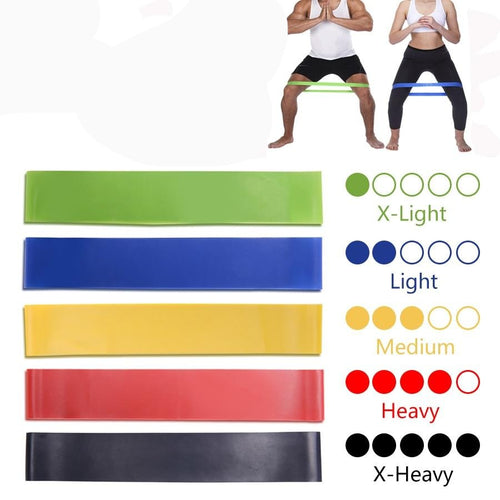 5 Colors Yoga Resistance Rubber Bands - Carter Lifestyle Solutions