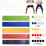 5 Colors Yoga Resistance Rubber Bands - Carter Lifestyle Solutions