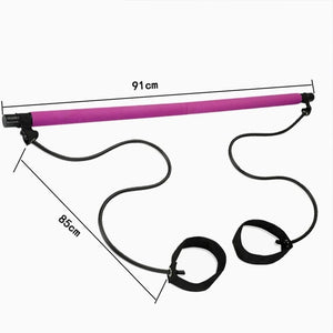 Portable 2 Foot Loops Lightweight Trainer Pilates Bar Stick - Carter Lifestyle Solutions