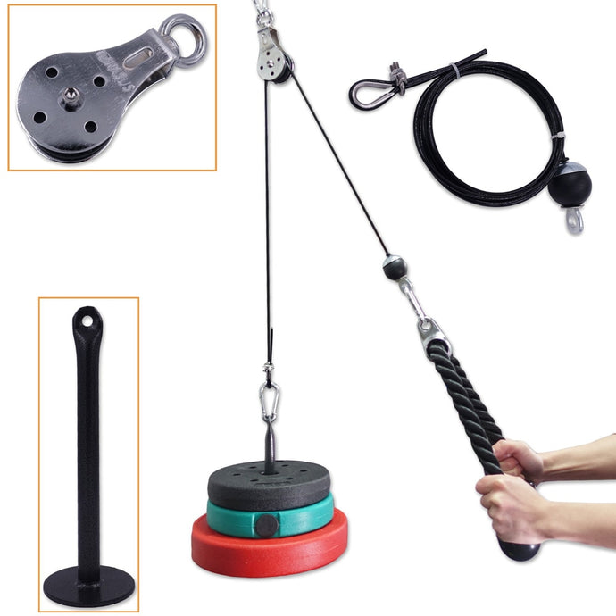 Home Workout Fitness Pulley Cable System - Carter Lifestyle Solutions